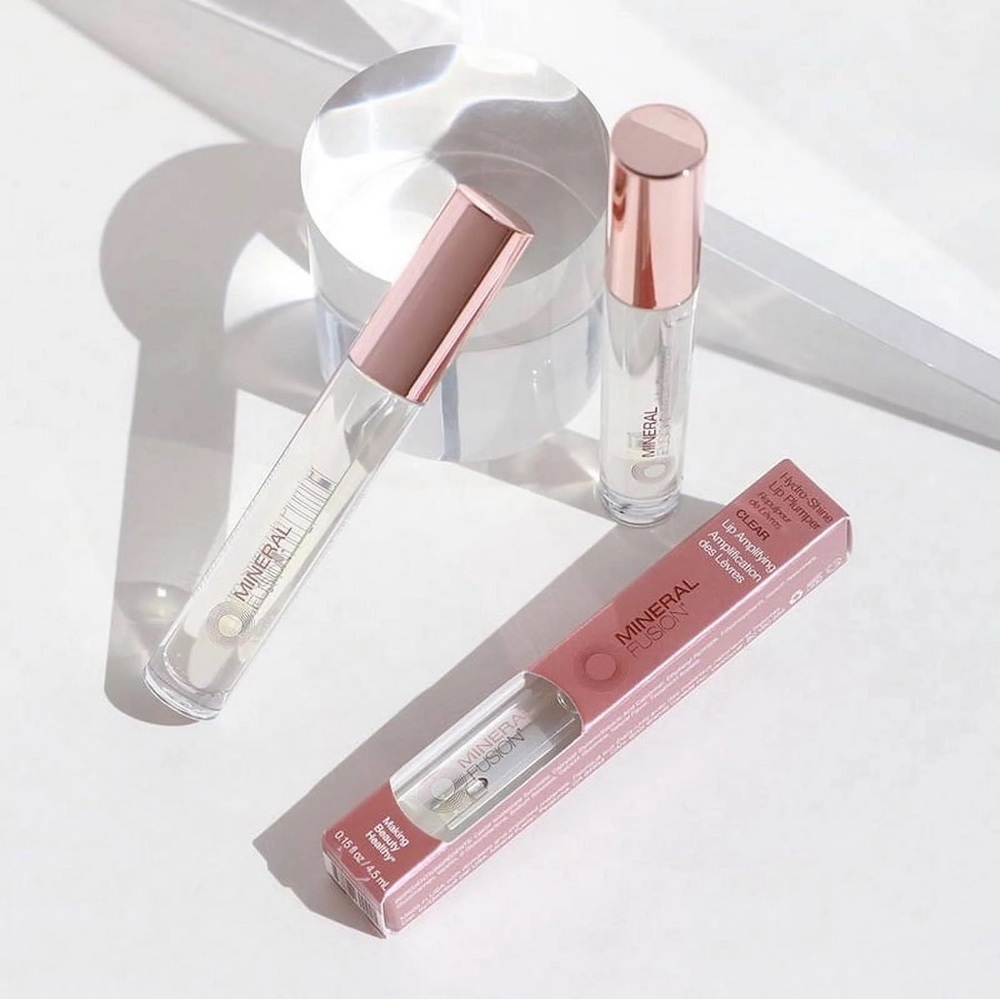 NWT! Mineral Fusion Hydro-Shine Lip Plumper clear